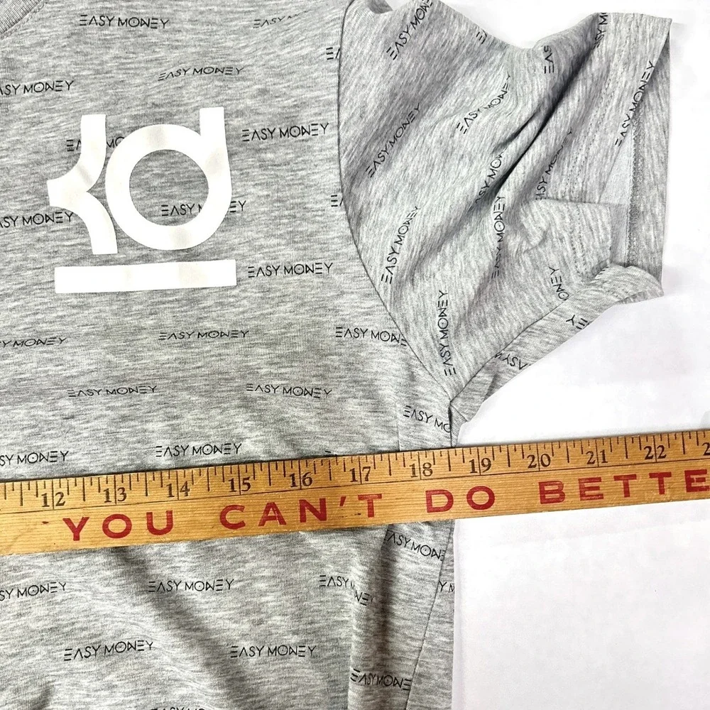 Nike KD Easy Money Dri-FIT T-Shirt Medium Gray Kevin Durant Basketball Athletic‎
